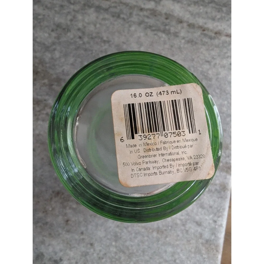 Vintage Green Shamrock Tumbler 16oz St. Patrick's Day Replacement Glass